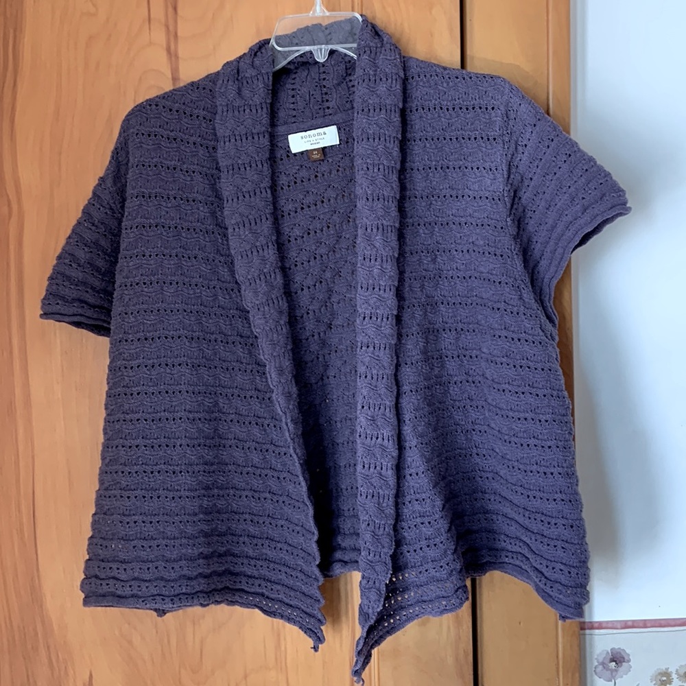 Sonoma Dusty Plum Sweater Shrug